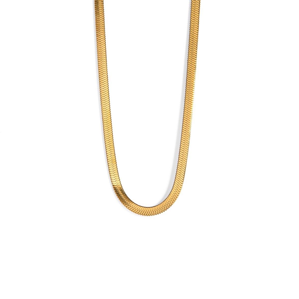 LUXE GOLDEN FLAT NECKLACE - COLLARES - Malandra Jewelry - EUWC151 - JDN20134 - 1