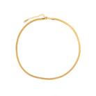 LUXE GOLDEN FLAT NECKLACE - COLLARES - Malandra Jewelry - EUWC151 - JDN20134 - 1