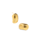 LUXE GROOVE STUDS - ARETES - Malandra Jewelry - ZZA13 - E02221J