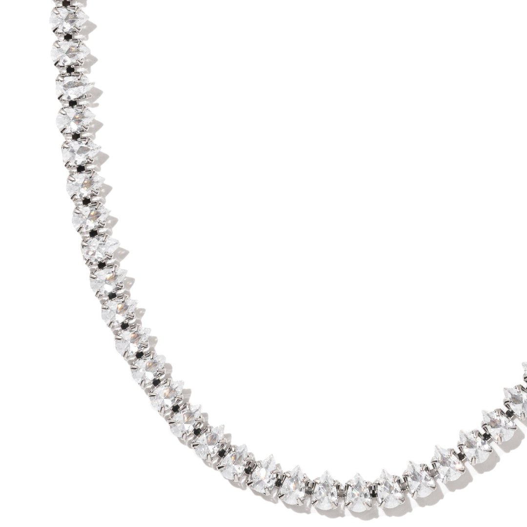 LUXE MARQUISE TENNIS NECKLACE - COLLARES - Malandra Jewelry - EZAC62.P