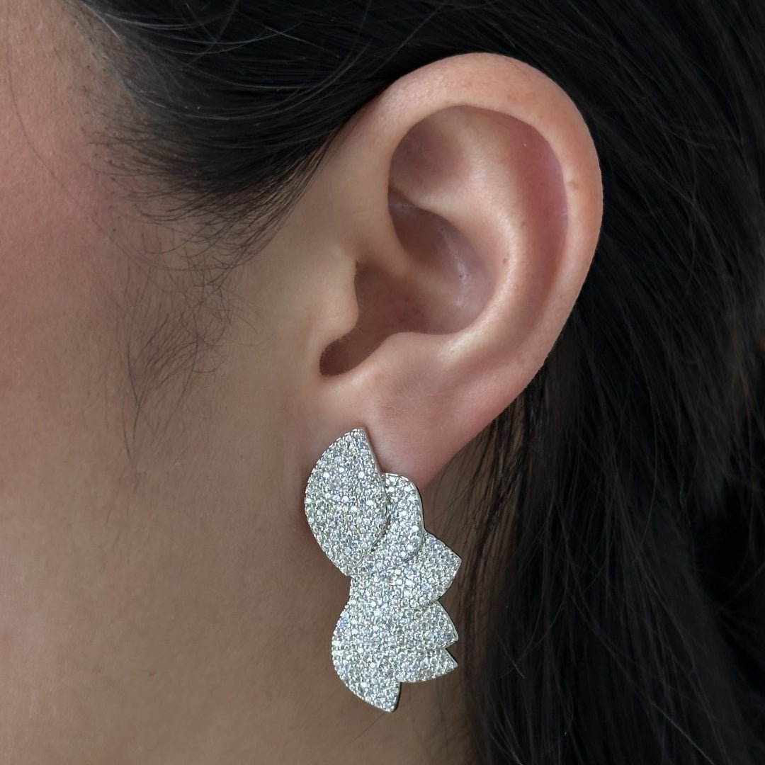 LUXE PETAL CASCADE EARRINGS - ARETES - Malandra Jewelry - EZAA69.P