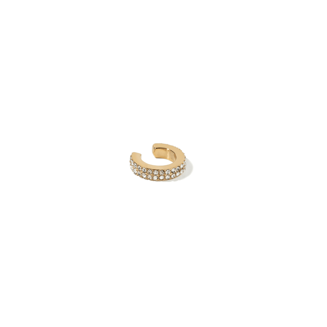 LUXE SHINE ICON EAR CUFF - ARETES - Malandra Jewelry - EUWA244 - DZJDE202506233NINA