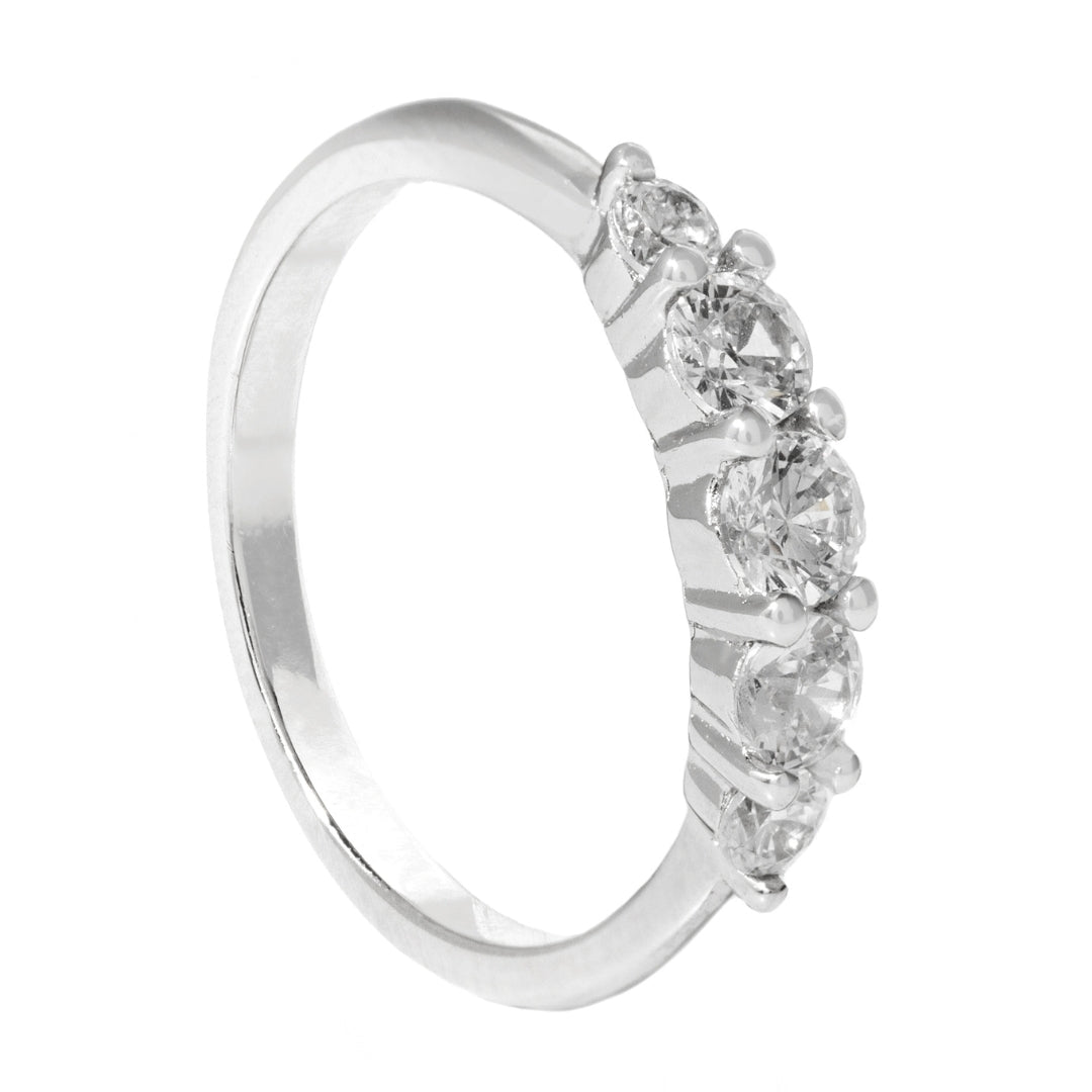 LUXE SILVER SPARKLE RING - ANILLOS - Malandra Jewelry - EOBR18.5-jz1699