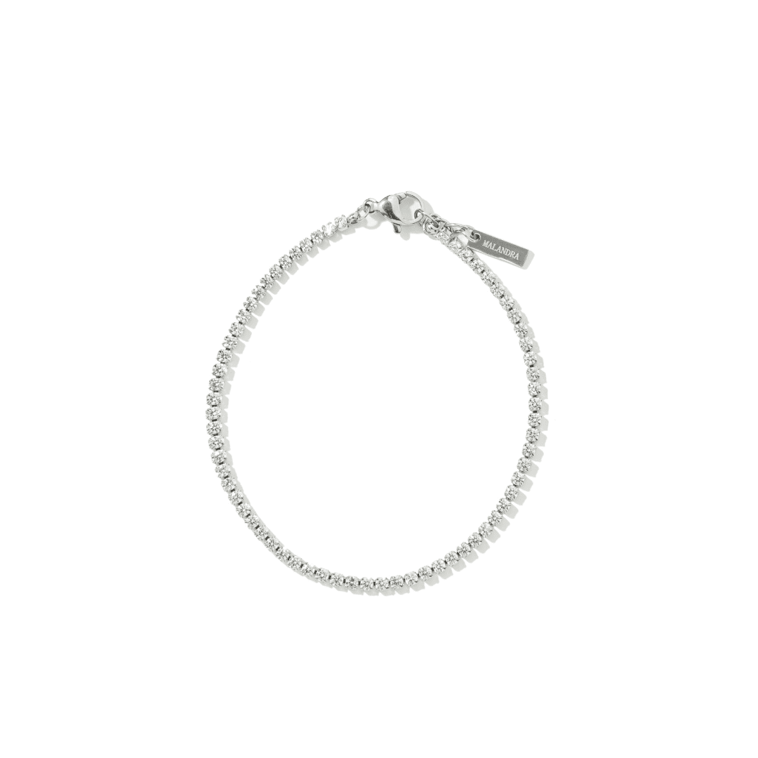 LUXE SILVER TENNIS ICON BRACELET - PULSERAS - Malandra Jewelry - EUWP249.P