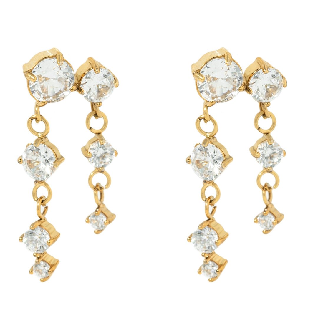 MAJESTIC CASCADE EARRINGS - ARETES - Malandra Jewelry - EUWA473-JDE0201322