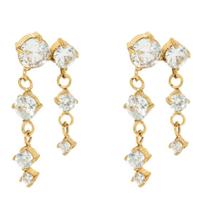 MAJESTIC CASCADE EARRINGS - ARETES - Malandra Jewelry - EUWA473-JDE0201322
