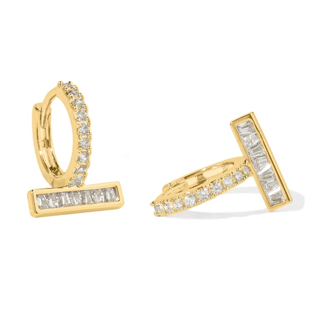 MAJESTIC GOLDEN HUGGIES - ARETES - Malandra Jewelry - ZOA52-N19489I8Z