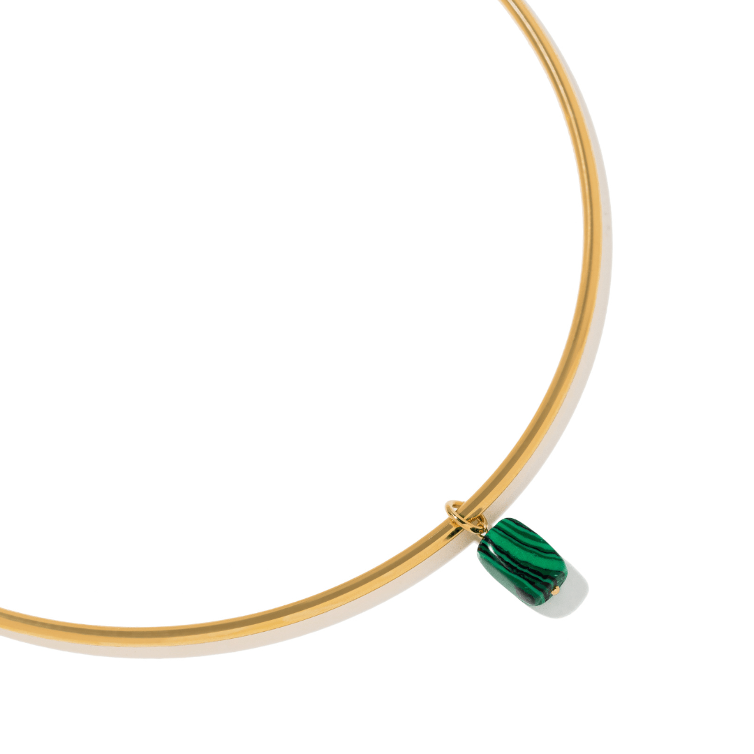 Malachite Gaia Choker - COLLARES - Malandra Jewelry - TC2565