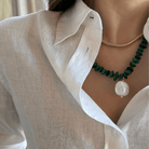 MALACHITE QUARTZ TERRA NECKLACE - COLLARES - Malandra Jewelry - TC2073