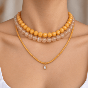 Mango Jade Terra Necklace - COLLARES - Malandra Jewelry - TC2718