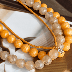 Mango Jade Terra Necklace - COLLARES - Malandra Jewelry - TC2718