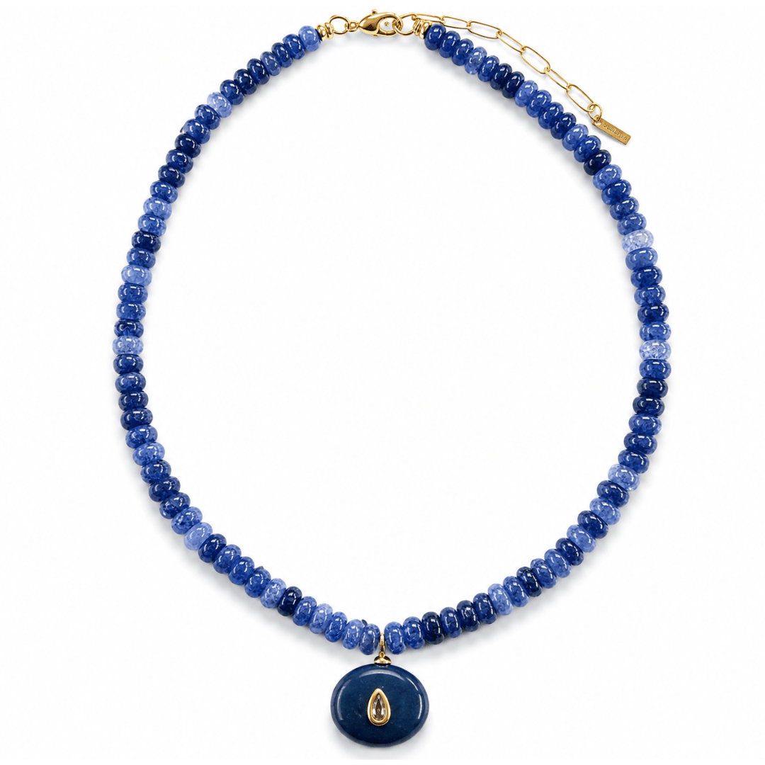 Marine Jasper Gaia Necklace - COLLARES - Malandra Jewelry - TC2623