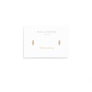 MARQUISE CLEAR STUDS - ARETES - Malandra Jewelry - FBA348-ARE972P