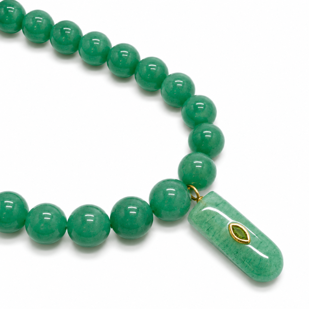 MEADOW AVENTURINE GAIA NECKLACE - COLLARES - Malandra Jewelry - TC2534