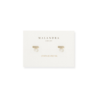 MIDI PEARL BAR EARRINGS - ARETES - Malandra Jewelry - ZWA113-QX05076Y