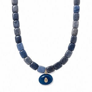 MIDNIGHT AVENTURINE GAIA NECKLACE - COLLARES - Malandra Jewelry - TC2504