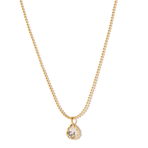 Milano Beaded Pear Necklace - COLLARES - Malandra Jewelry - LGC7-N-E4371