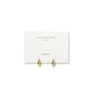 MILANO CLASSIC HUGGIES - ARETES - Malandra Jewelry - EAWA128-AAE855-G-8mm