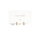 MILANO EMERALD GOLDEN HUGGIES - ARETES - Malandra Jewelry - EAWA38-AAE450
