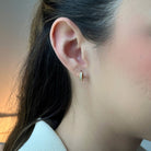 MILANO EMERALD GOLDEN HUGGIES - ARETES - Malandra Jewelry - EAWA38-AAE450