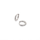 MILANO ESSENTIAL SPARK SILVER HUGGIES - ARETES - Malandra Jewelry - ERA67-60204810803A