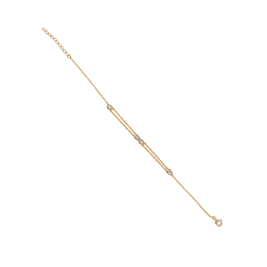 MILANO GLEAM HEARTS BRACELET - PULSERAS - Malandra Jewelry - ERP159 - 60603500017C