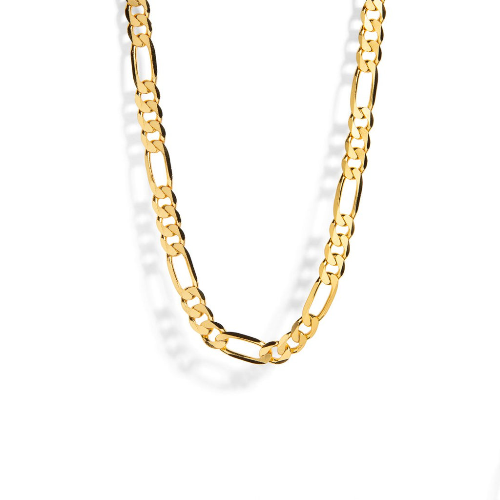 MILANO GOLDEN FIGARO CHAIN - COLLAR - Malandra Jewelry - EAWC65 - AAN69 - 2