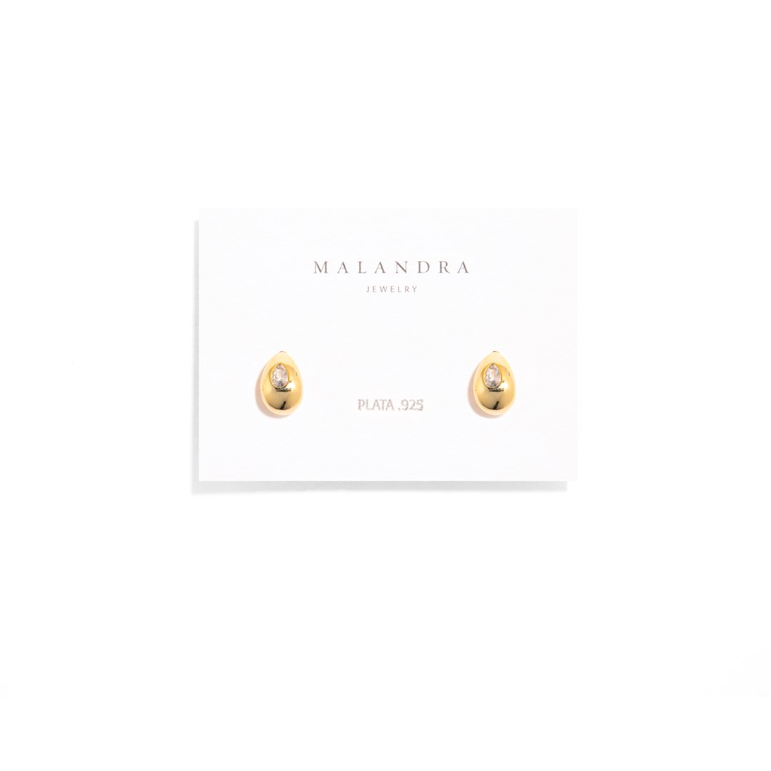 MILANO GOLDEN SPARK DROP - ARETES - Malandra Jewelry - ERA70 - 60238481602C