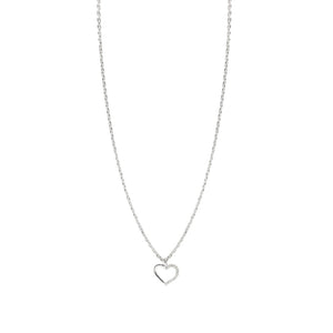 MILANO HEART OUTLINE NECKLACE - COLLARES - Malandra Jewelry - FBC525-1EJG0003-1PP-4