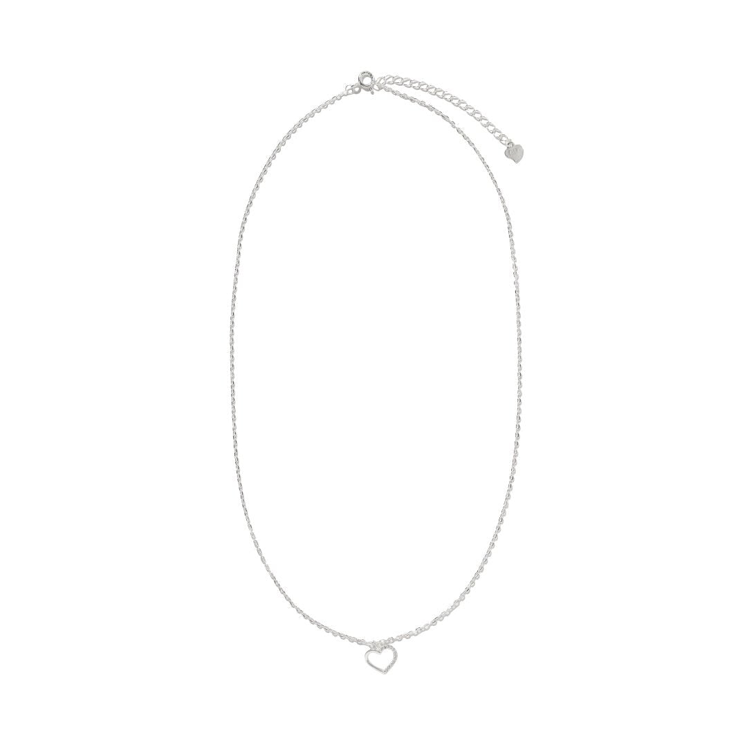 MILANO HEART OUTLINE NECKLACE - COLLARES - Malandra Jewelry - FBC525-1EJG0003-1PP-4