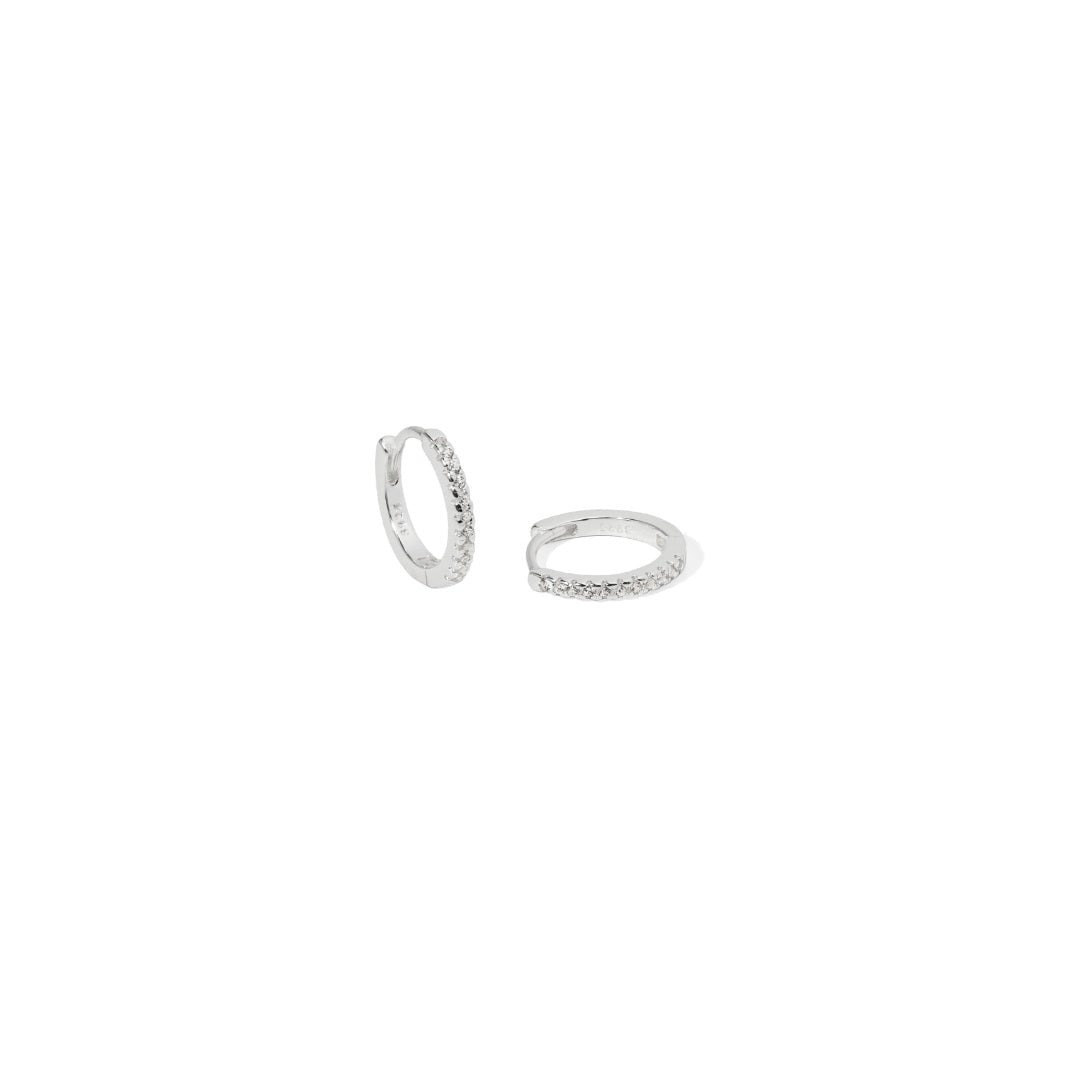 MILANO ROUND HOOPS - ARETES - Malandra Jewelry - FBA518-1EAR0043-1PR-4