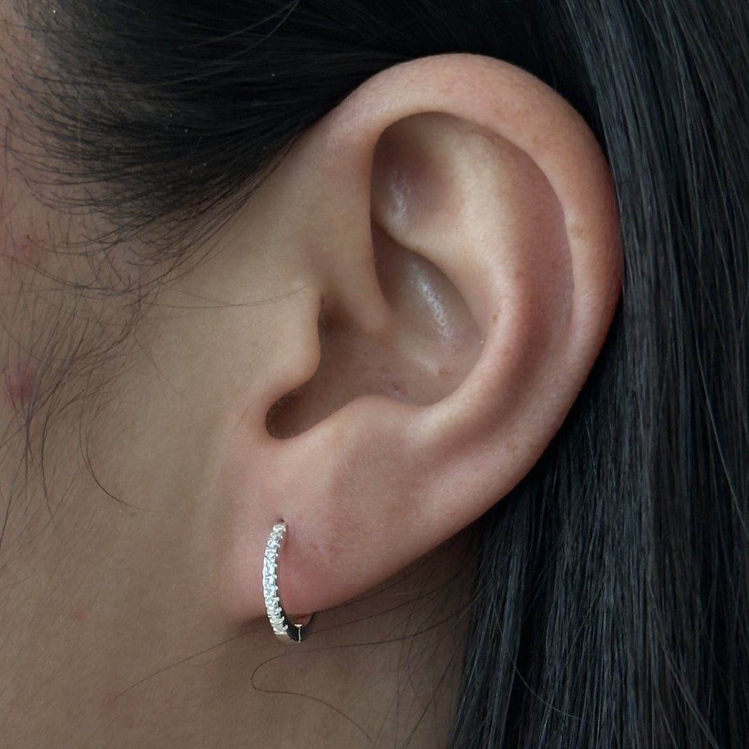 MILANO ROUND HOOPS - ARETES - Malandra Jewelry - FBA518-1EAR0043-1PR-4