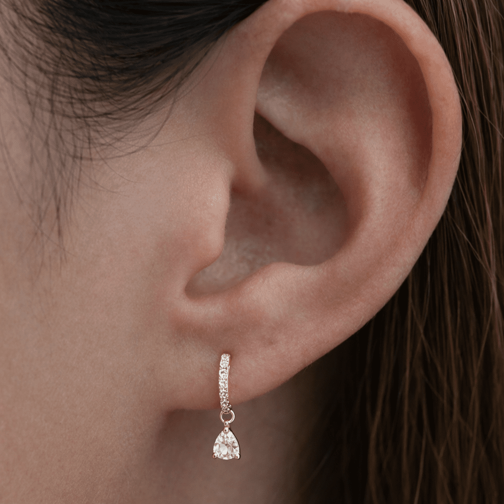 MILANO SPARK DROP HUGGIES - ARETES - Malandra Jewelry - EA5920-60205821140C-1