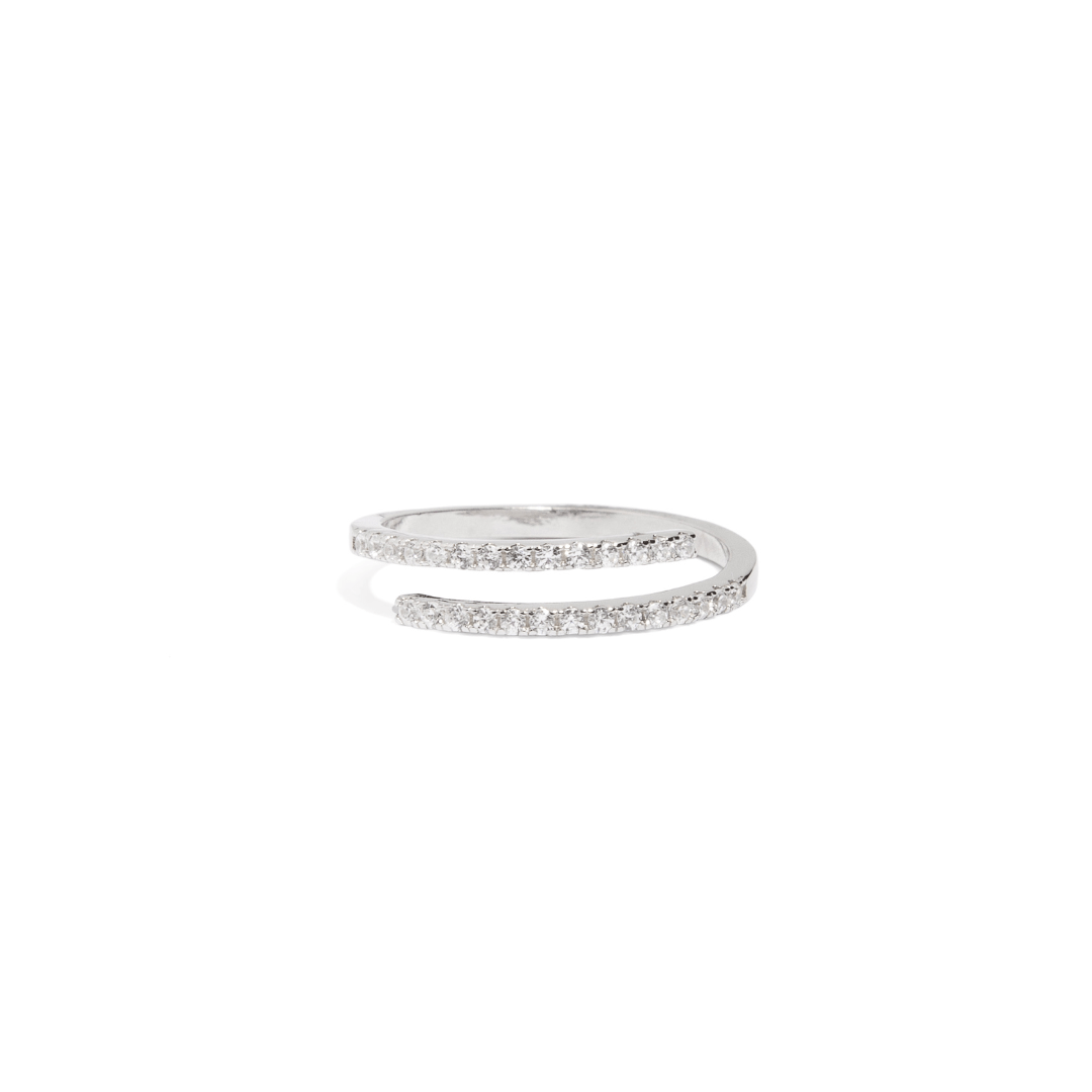 MILANO SPARK LINES SILVER RING - ANILLOS - Malandra Jewelry - ERR34.P - 60101671303A