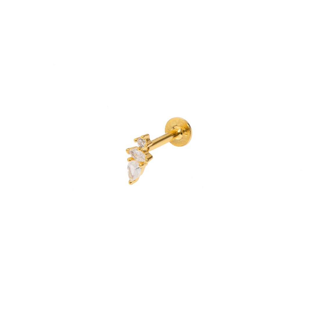 MILANO SPARK MARQUISE PIERCING - ARETES - Malandra Jewelry - ERA63-60238985053C