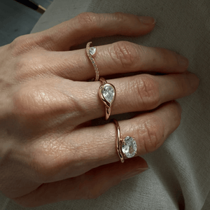 Milano Wave Teardrop Ring - ANILLOS - Malandra Jewelry - LGR21.6-R-F16097