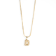 MINI BALLON GOLD INITIAL NECKLACE - COLLARES - Malandra Jewelry - AC1527.V - J99087