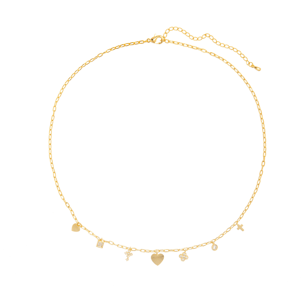 MINI CHARMS LUCK NECKLACE - COLLARES - Malandra Jewelry - XRC109 - INE071 GDCRY