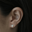 MINI PEARL BAR EARRINGS - ARETES - Malandra Jewelry - ZWA112-QX05076Y