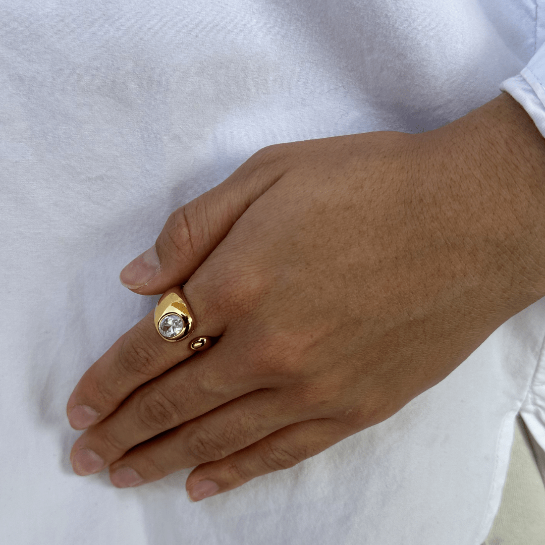 MINIMAL ZIRCONIA RING - ANILLOS - Malandra Jewelry - EUWR427.7-JDR0106002