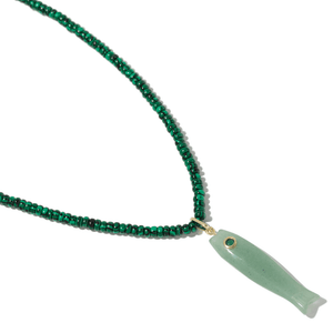 MINT MALACHITE GAIA NECKLACE - COLLARES - Malandra Jewelry - TC2521