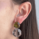 MINTSKY HEX CRYSTAL EARRINGS - ARETES - Malandra Jewelry - ZSA7 - A21674Y