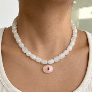 Mist Agate Gaia Necklace - COLLARES - Malandra Jewelry - TC2625