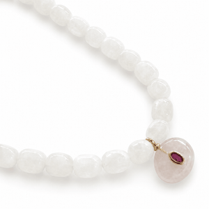 Mist Agate Gaia Necklace - COLLARES - Malandra Jewelry - TC2625