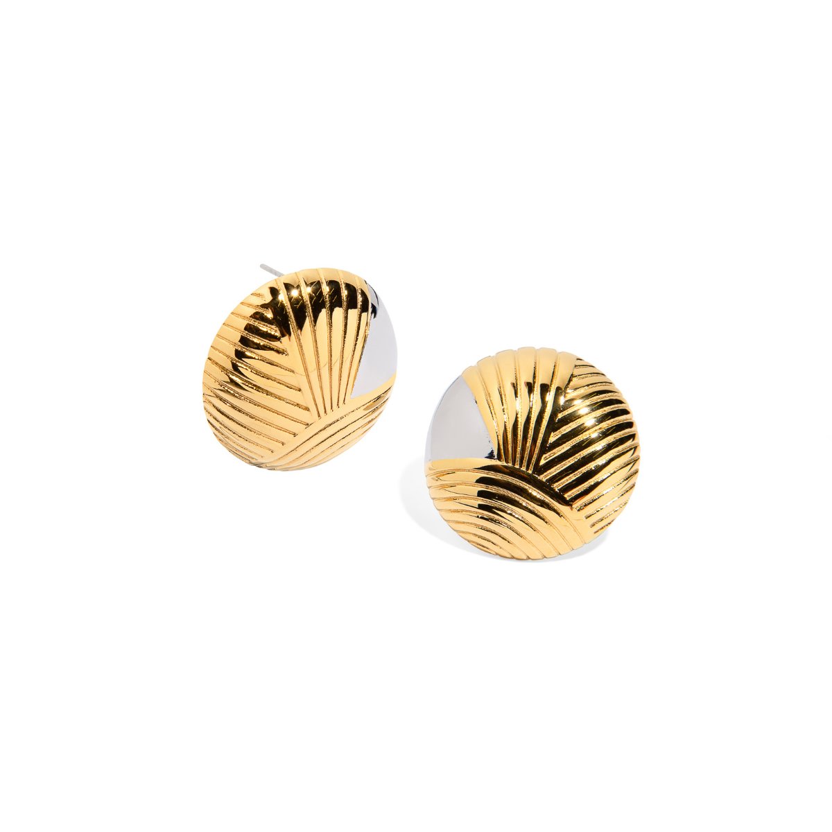 MIXED SWIRL EARRINGS - ARETES - Malandra Jewelry - EUWA68 - JDE2405061 - PS