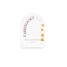 MODERN MUSE EARRINGS SET - ARETES - Malandra Jewelry - ZWA31 - QX02542Y