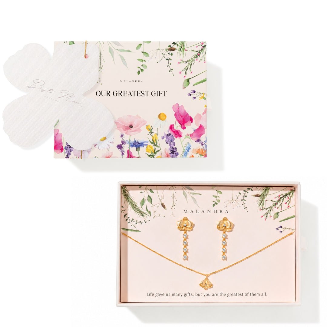 MOM GLOW ORCHID GIFT SET - SETS DE REGALO - Malandra Jewelry - SET215-ICA563/ICC529