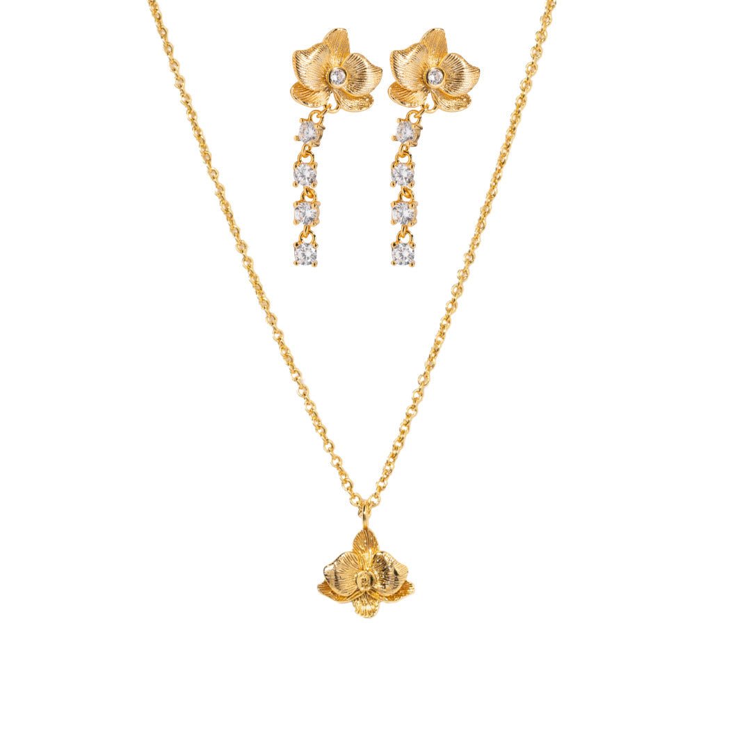 MOM GLOW ORCHID GIFT SET - SETS DE REGALO - Malandra Jewelry - SET215-ICA563/ICC529