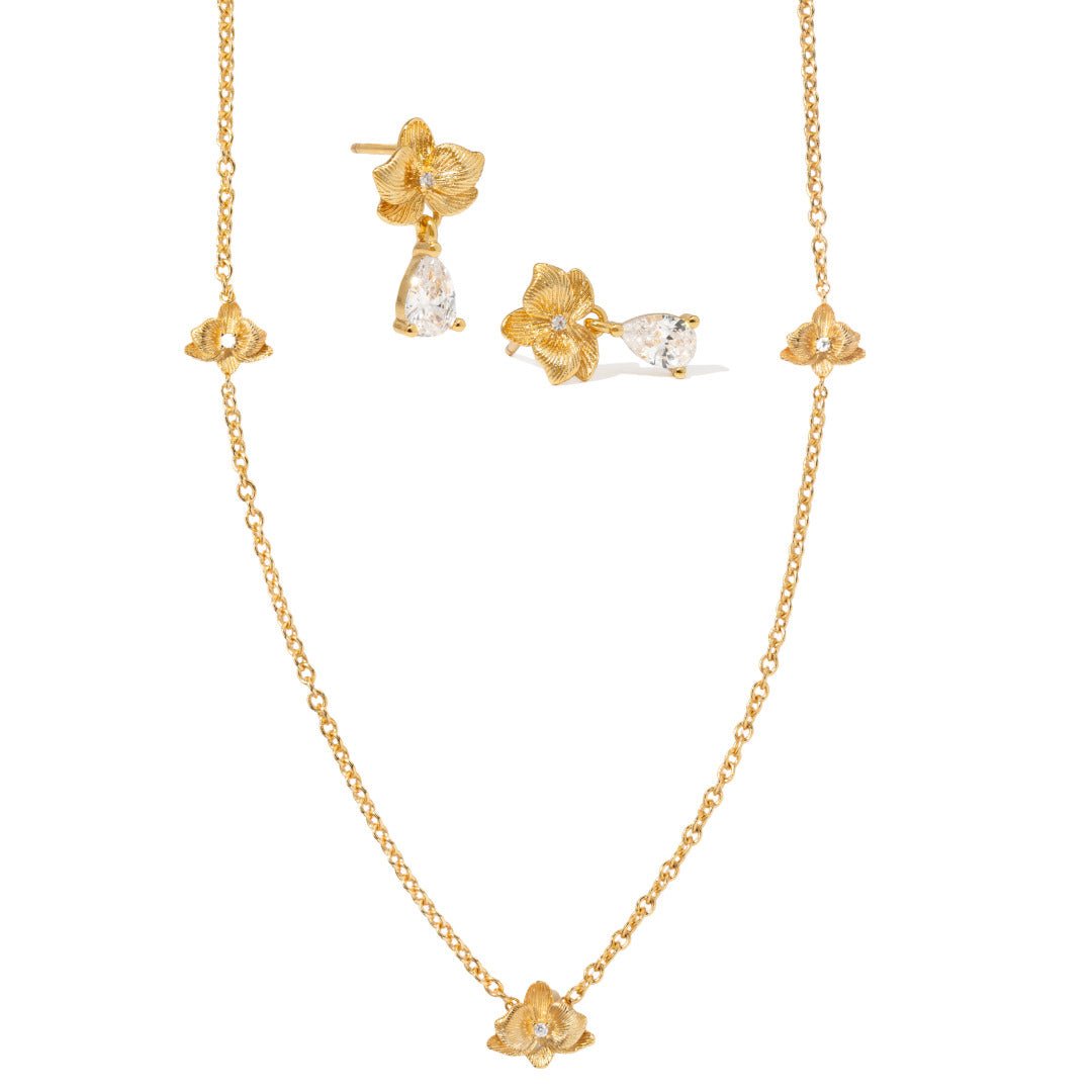 MOM’S CHOICE ORCHID GIFT SET - SETS DE REGALO - Malandra Jewelry - SET217-ICA564/ICC569