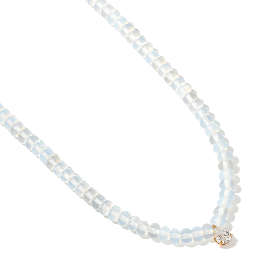 MOON OPAL GAIA NECKLACE - COLLARES - Malandra Jewelry - LNC1